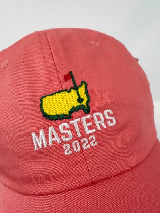 The Masters 2022 Augusta National Club Embroidered Logo Hat Cap Rose Pink NWT main image 5